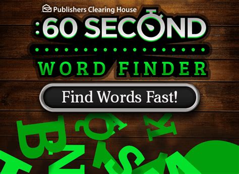 3 minute word finder at pch